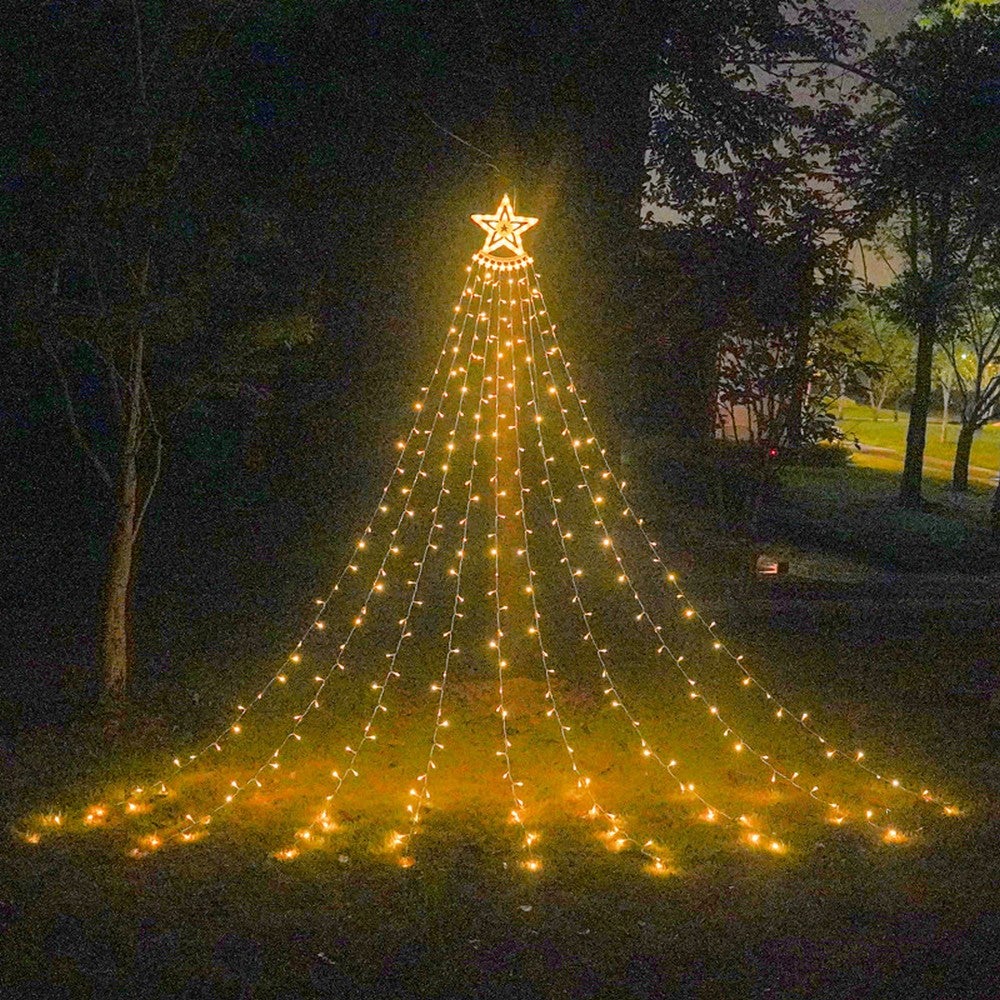 waterfall solar lights