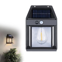 Solar Motion Lights Outdoor Solar Wall Lights with 3 Modes Outdoor for Backyard