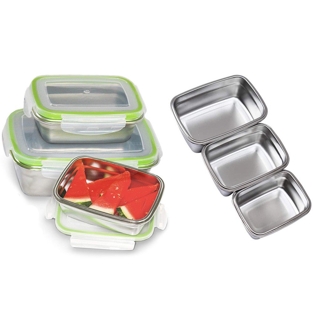 Stainless Steel Lunch Box Practical Food Storage Box Sealed Fresh-keeping Lunch Boxes