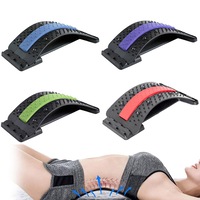 Three-Level Back Support Stretcher Back Massager Lumbar Back Support Stretcher Pain Relief Massaging Stretcher