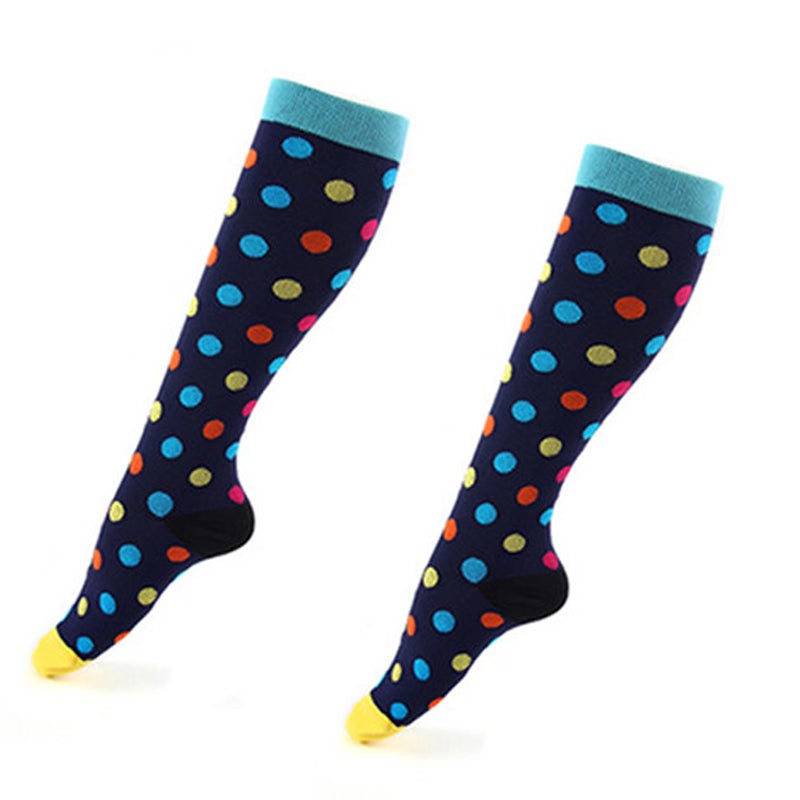 Three or Six Pairs Women Printed Breathable Long Cute Compression Socks
