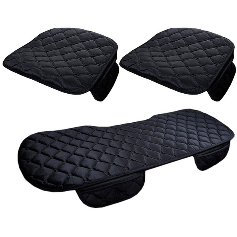 Buy ThreePiece Winter Plush Car Seat Cushions MyDeal