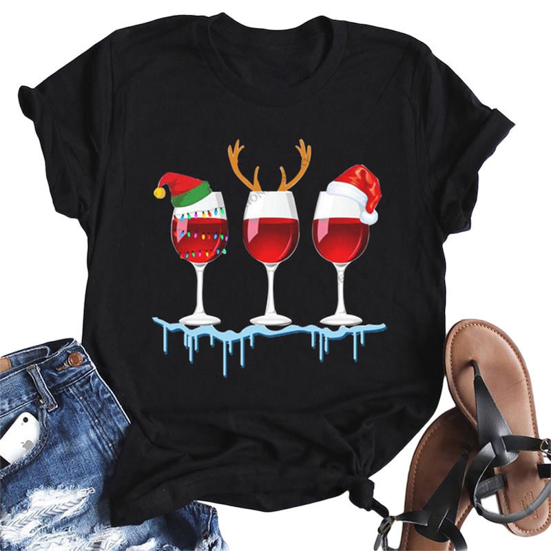 Buy Unisex Christmas Printed Short Sleeves T-shirts - MyDeal