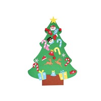 Wall Hanging DIY Felt Xmas Tree and 26pcs Detachable Ornaments Set