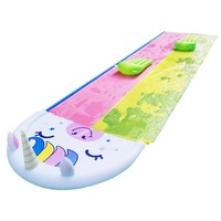 Water Slides and 2 Bodyboards Lawn Water Slide Summer Slip Waterslides