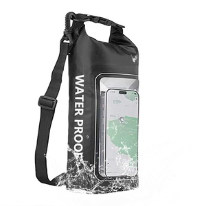 Waterproof Dry Bag Roll Top Crossbody Shoulder Bag with Phone Pouch ssentials for Camping Swimming Beach Fishing Rafting Travel