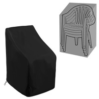Waterproof Stacking Chair Cover Outdoor Garden Dustproof Patio Furniture Chairs