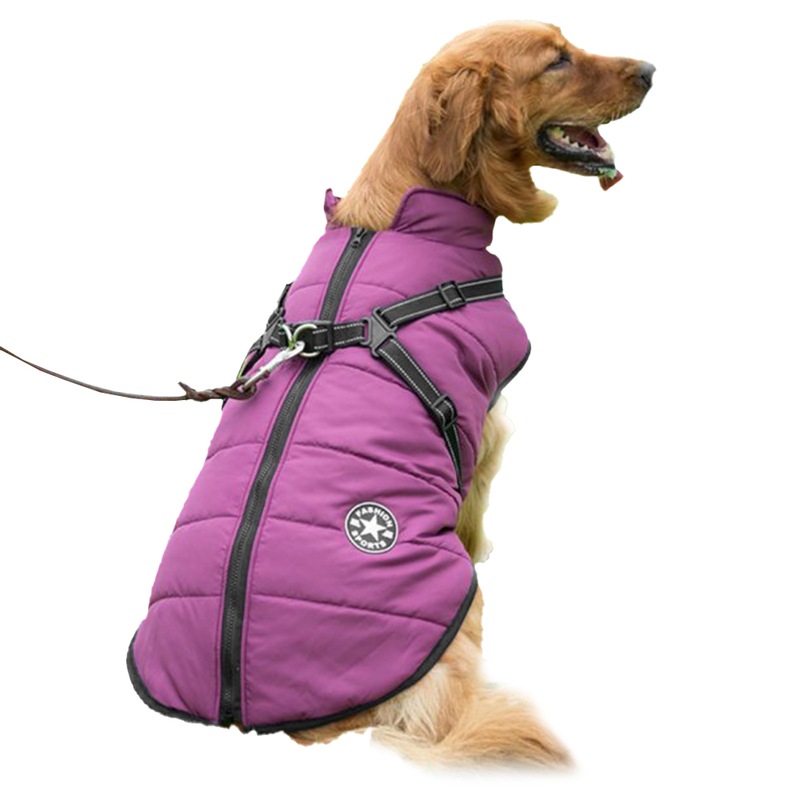 Buy Waterproof Warm Winter Dog Harness Coat MyDeal