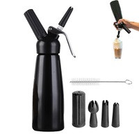 Whipped Cream Dispenser Leak-Proof Cream Whipper with 3 Decorating Nnozzles