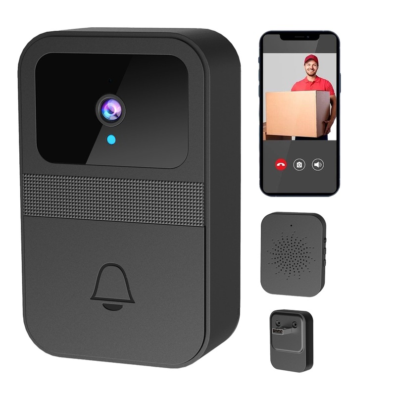 Buy Wireless WiFi Doorbell Intelligent Visual Doorbell Night Vision Security Door Bell with