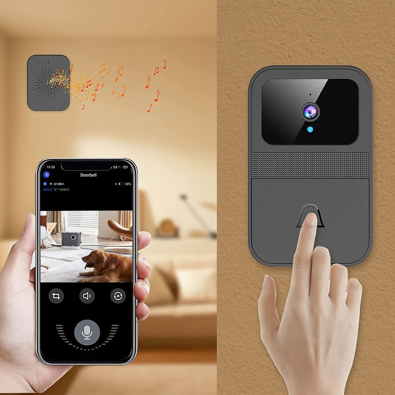 Buy Wireless WiFi Doorbell Intelligent Visual Doorbell Night Vision