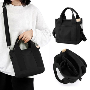 Women's Multi-pocket Zipper Crossbody Canvas Tote Bags Handbag Satchel Small Bag