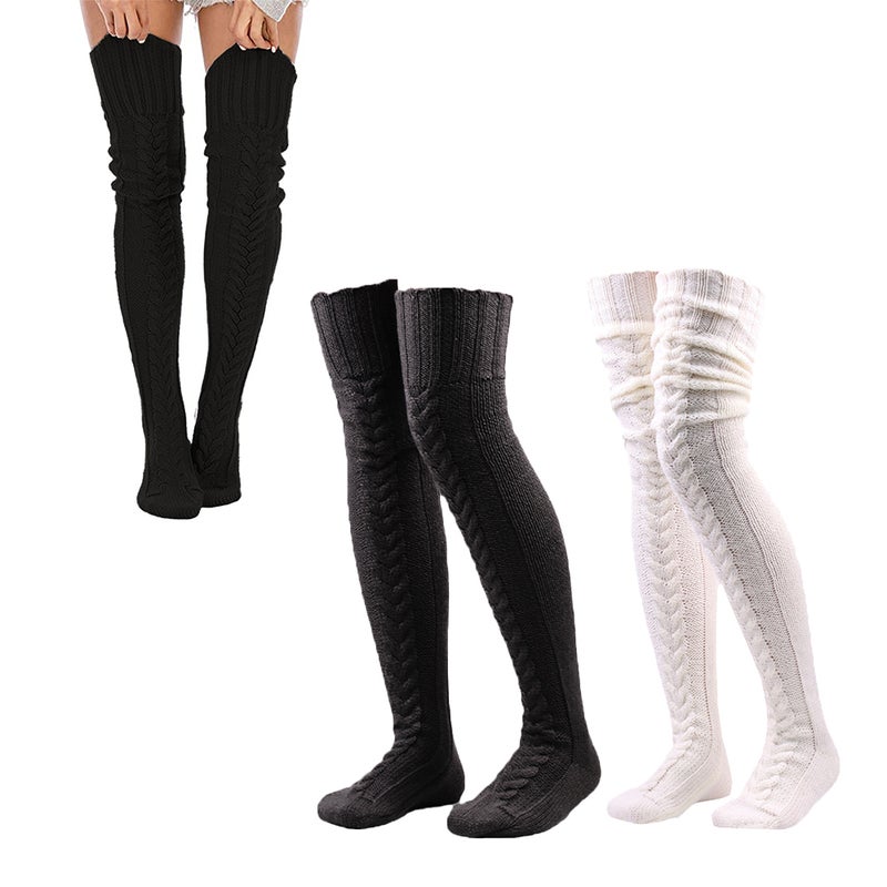 Buy Women Thigh High Socks Over the Knee Socks Long Knee High