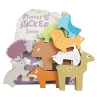 Le Toy Van - Petilou - Forest Stacking Animals & Bag
