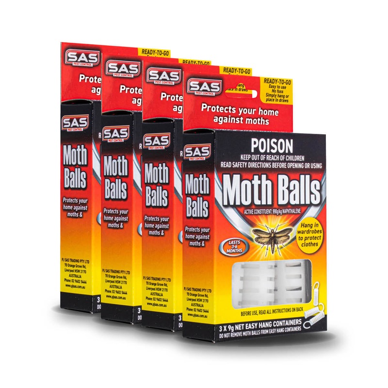 Buy 12PCE Hanging Container Mothballs Repellent Lasts Up to 6 Mths MyDeal