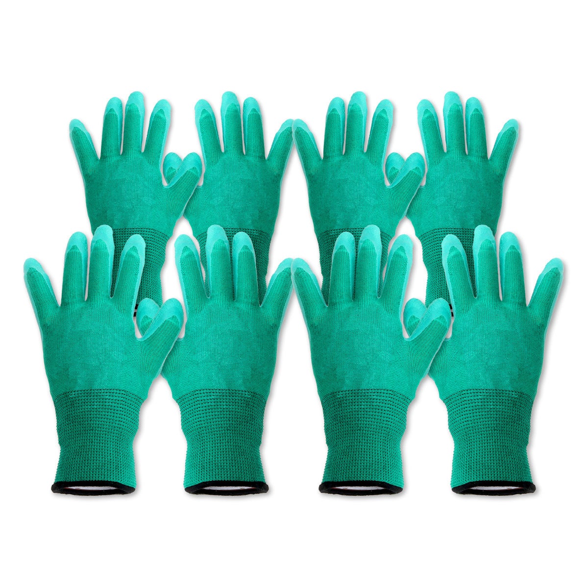 Garden Greens 4 Pairs Garden Gloves Latex Grip Durable Comfortable Adult Size