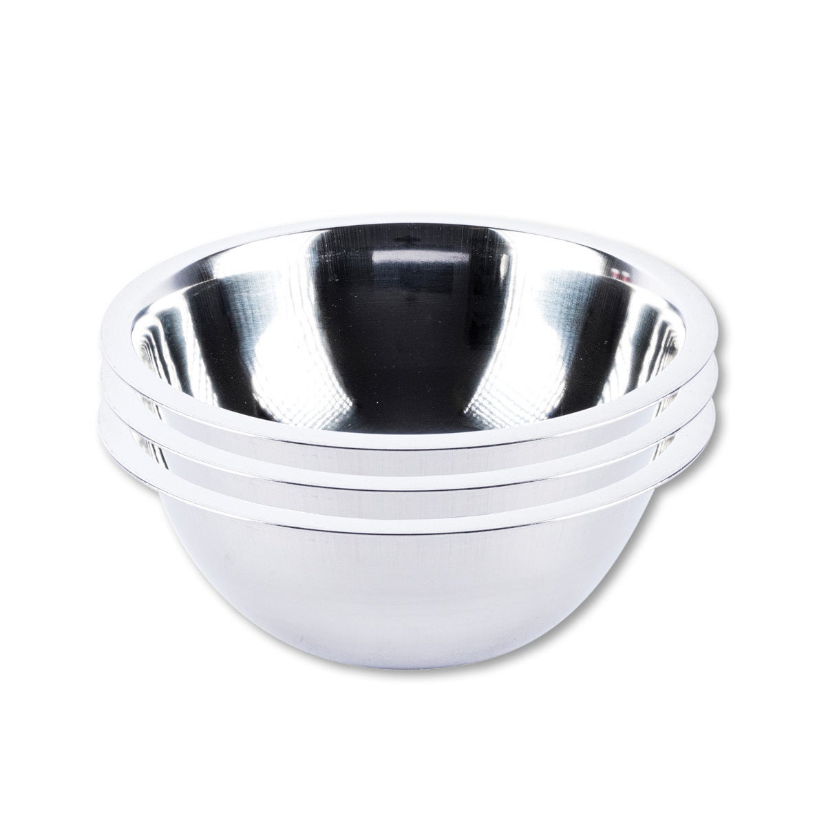 Home Master 3PCE Mixing Bowl Stainless Steel Dishwasher Safe Lightweight 20cm