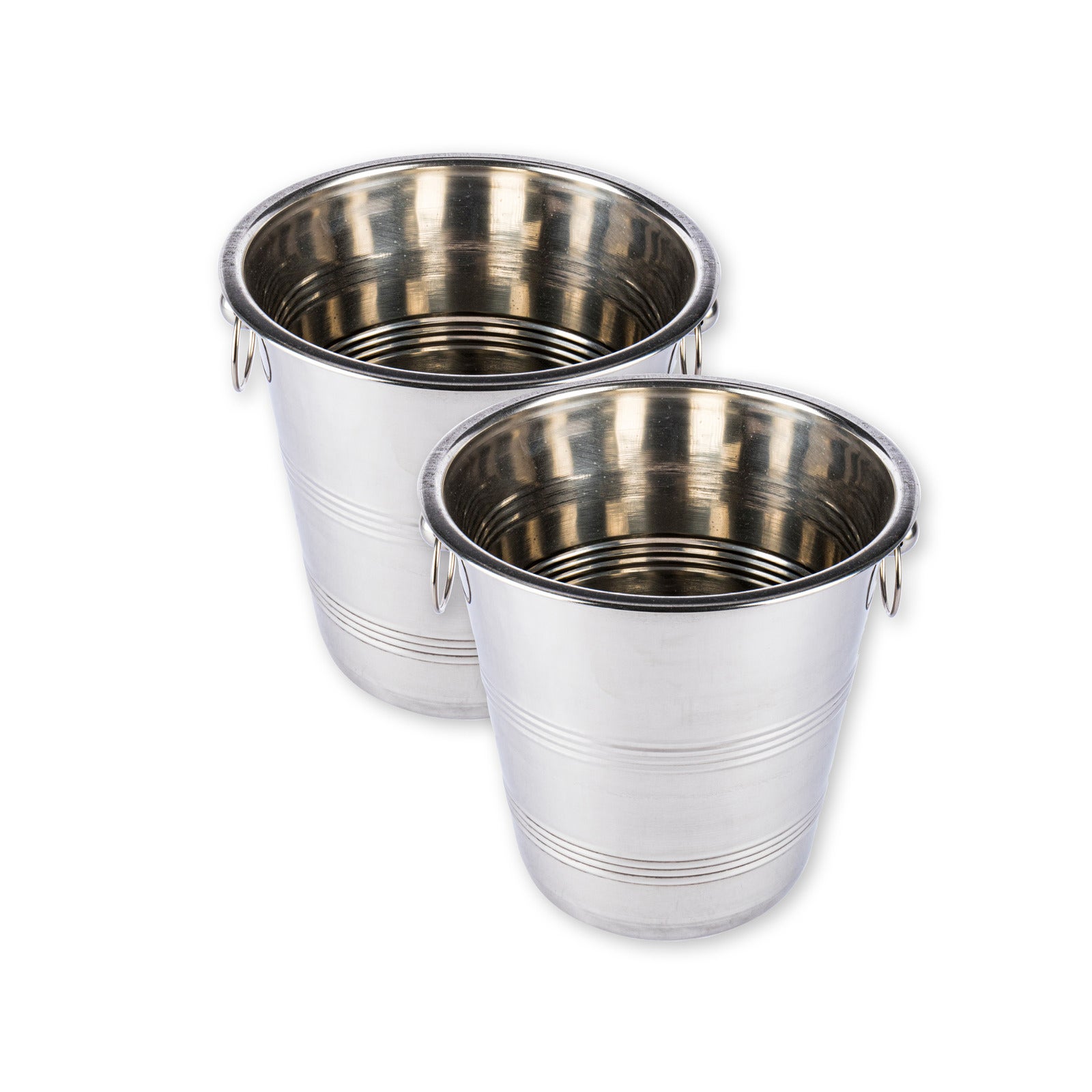Home Master 2PCE Wine Ice Bucket Stainless Steel Occasions Restaurant Hotel 