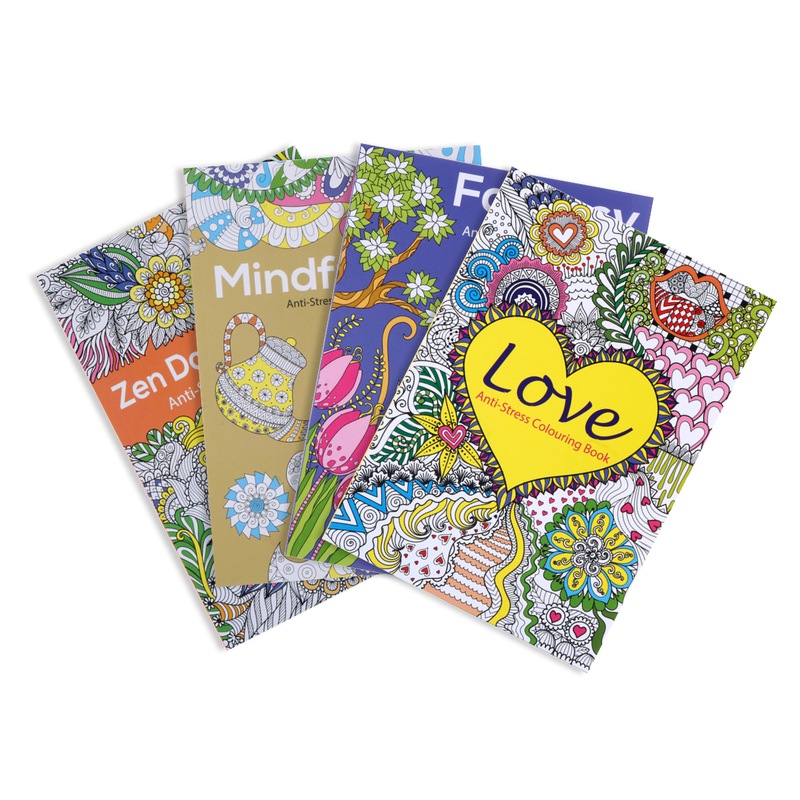 Buy Office Central 48pce A4 Adult Colouring Books Wellbeing Series Anti 