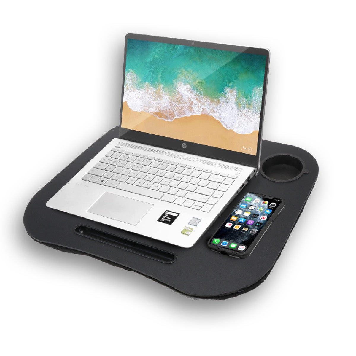 Office Central® Lap Desk Portable Padded Base Carry Handle 2 Colours 50 x 40cm