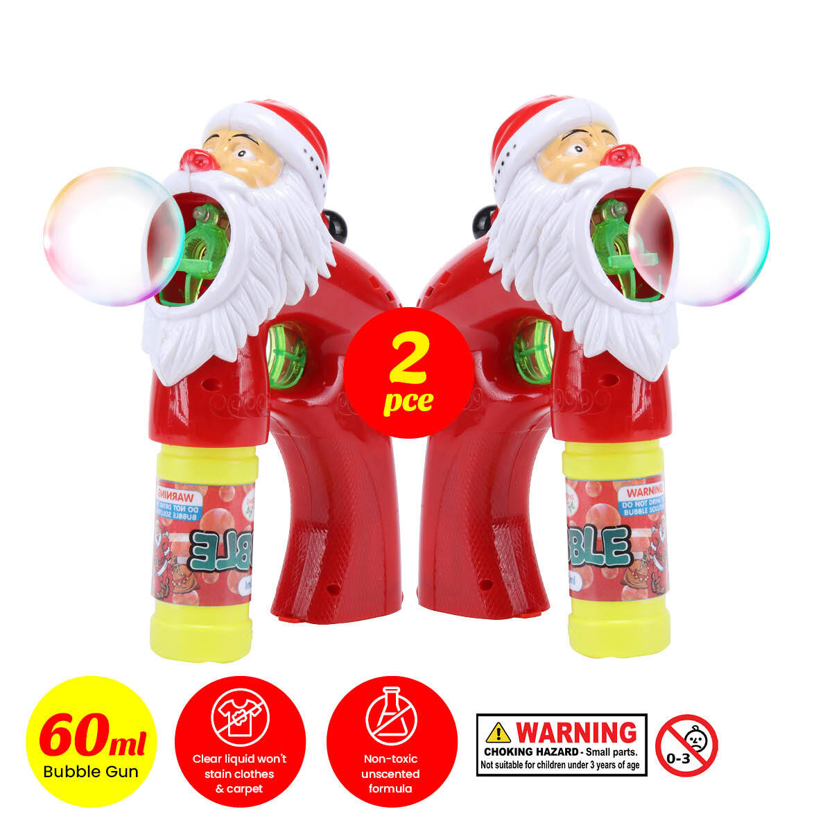 Santa bubble clearance gun