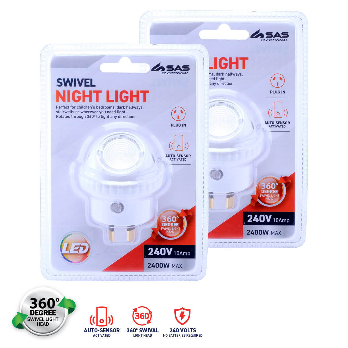 Plug in sensor on sale night light