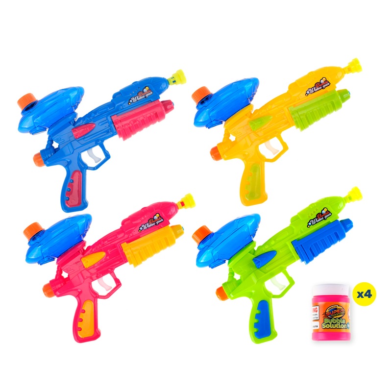 Buy Summer Splash® 4PCE 2-In-1 Water & Bubble Mixture Gun Set Pump ...