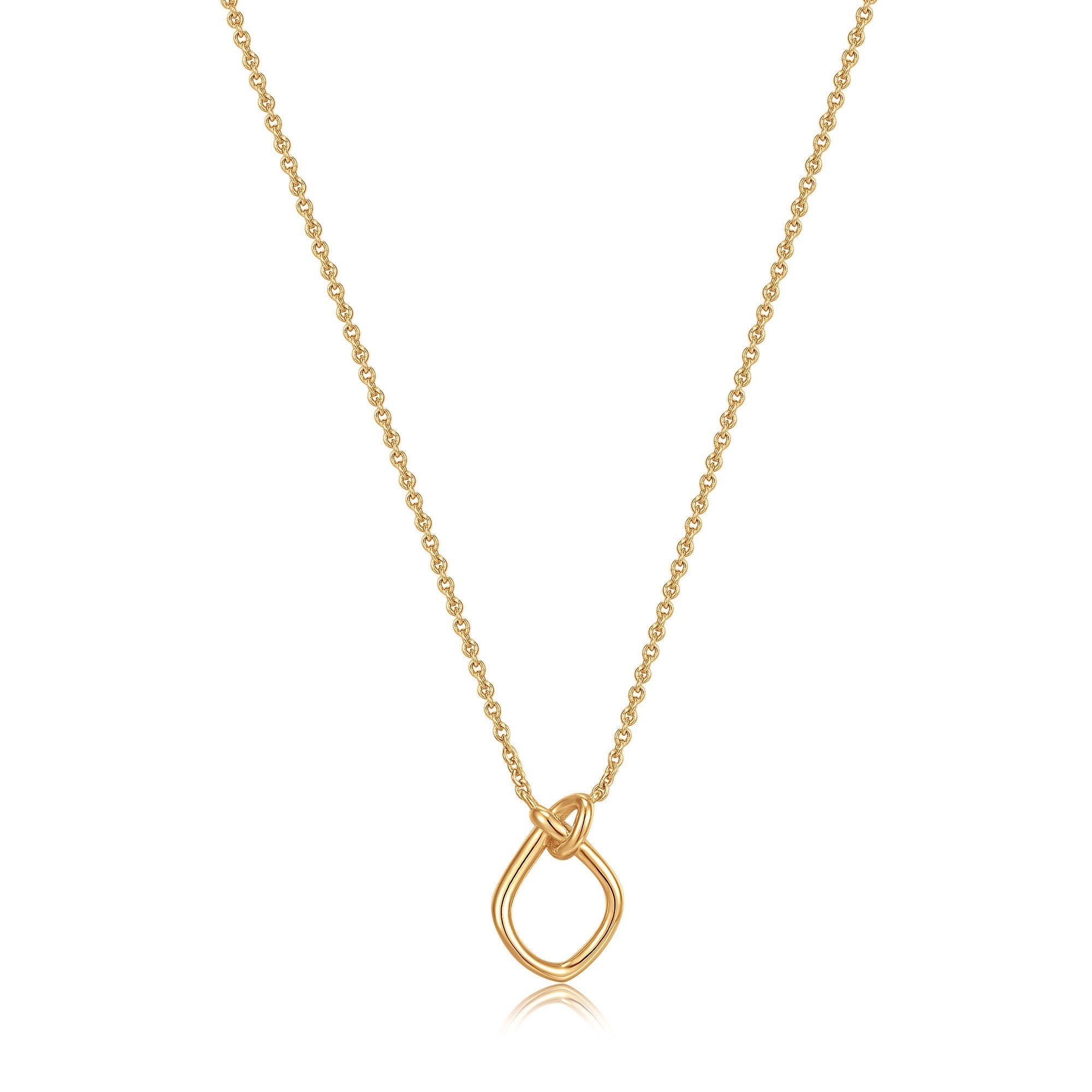 Ania Haie Gold Knot Pendant Necklace