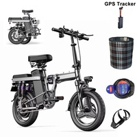 AU New Upgraded 1000W Electric Bike Foldable With GPS Tracker Commuter 48V Removable Battery