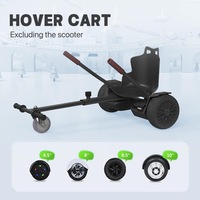 AU Hover Kart Go Kart Adjustable Holder Stand Seat Balance Hoverboard Gift Black