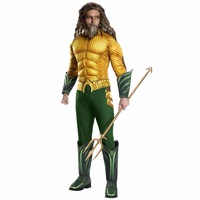 Aquaman Deluxe Muscle Justice League DC Comics Licensed Superhero Mens Costume