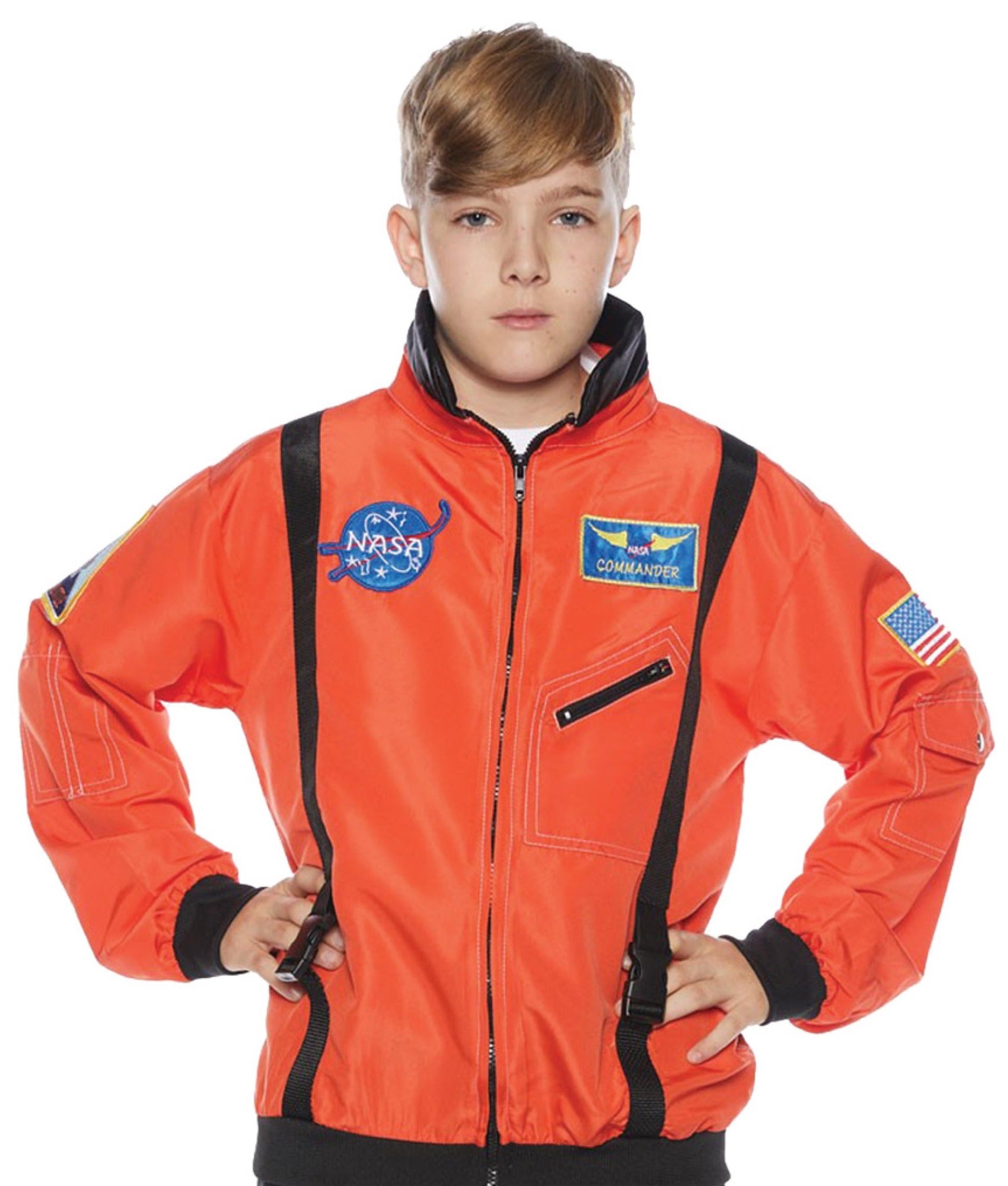 Hobbypos Astronaut Spaceman Space Orange Uniform Book Week Boys Costume Jacket