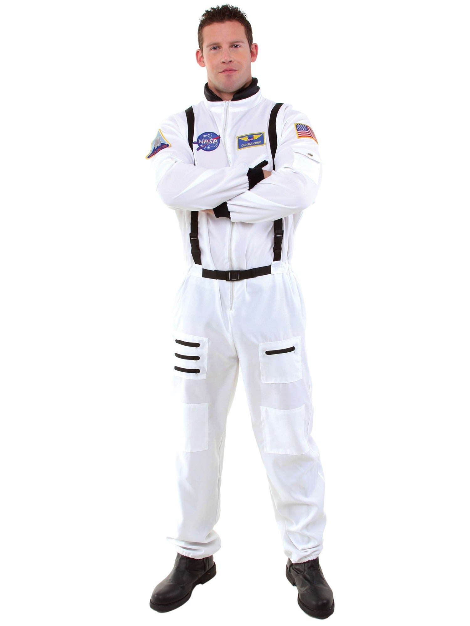 Hobbypos Astronaut Spaceman White Suit Uniform Men Costume