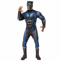 Black Panther Battle Suit Deluxe Muscle Chest Marvel Superhero Mens Costume