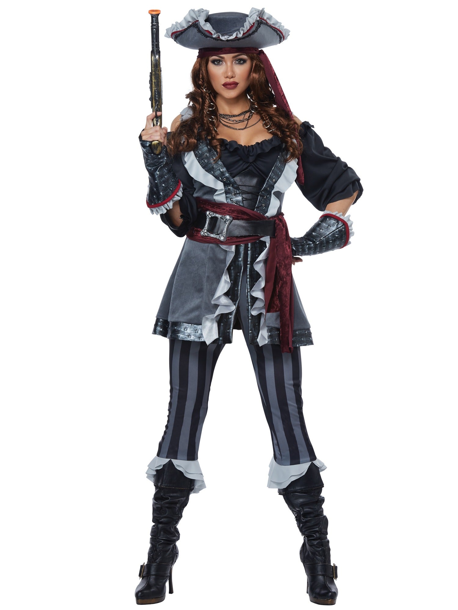 Hobbypos Captain Blackheart Deluxe Pirate Swashbuckler Buccaneer Womens Costume