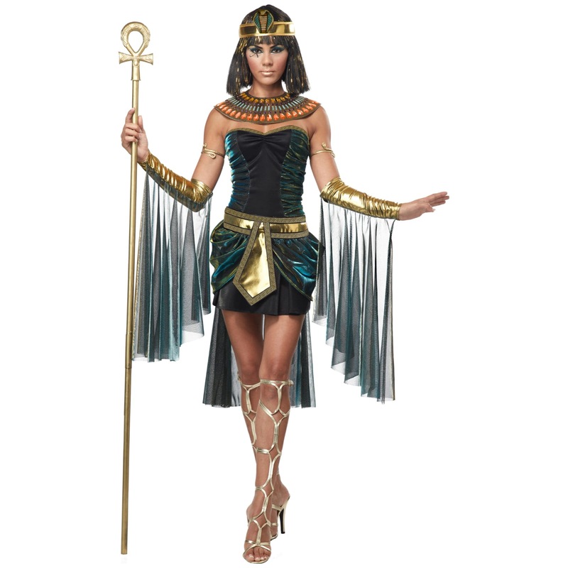 Buy Hobbypos Egyptian Goddess Queen Of Nile Cleopatra Black Dress Adult