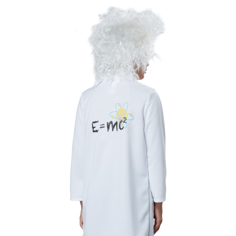 Buy Hobbypos Albert Einstein Physicist Lab Coat Scientist Fancy Dress ...