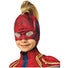 Buy Hobbypos Captain Marvel Avenger Superhero Girls Costume Fabric Mask ...