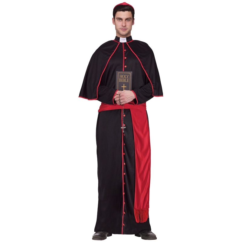 Buy Hobbypos Cardinal Bishop Roman Catholic Priest Pope Religious Robe ...