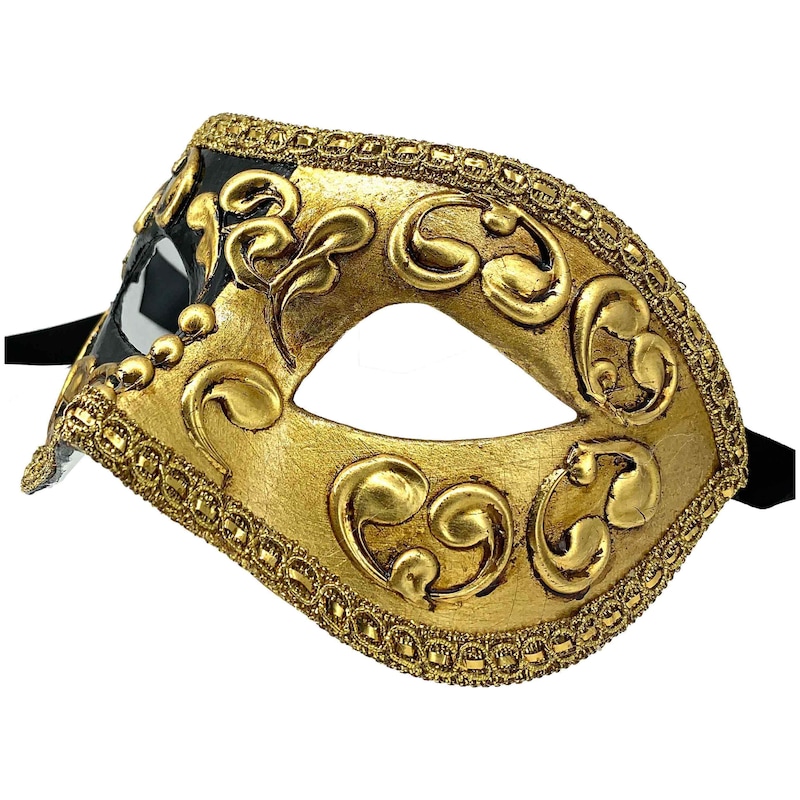 Buy Hobbypos Colombina Mezza Black Venetian Italian Made Masquerade 