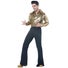 Buy Hobbypos Disco King 1970s 60s Gold Shirt & Bellbottom Pants Retro ...