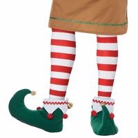 Elf Santa Claus Helper Chirsmas Adult Womens Mens Costume Green Shoes Boots