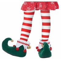 Elf Santa Claus Helper Christmas Child Girls Boys Costume Green Shoes Boots