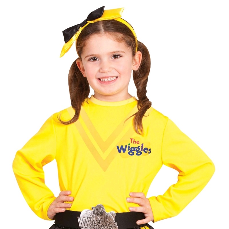 Buy Hobbypos Emma The Wiggles Book Week Girls Costume Yellow Long ...