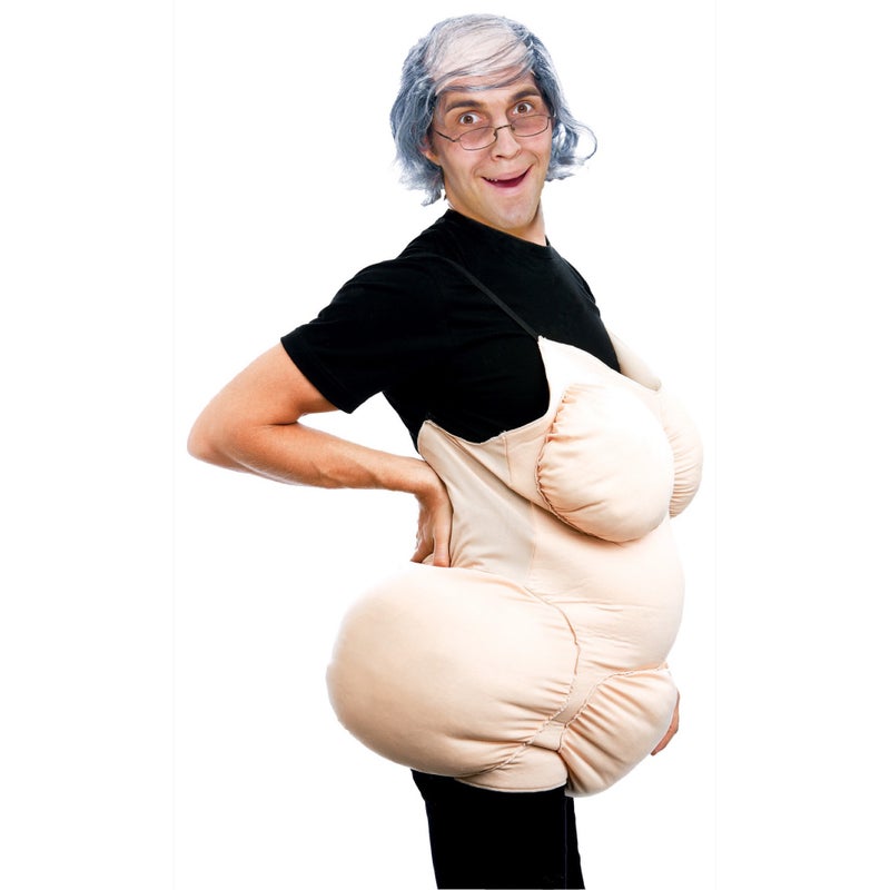 Buy Hobbypos Fat Suit Saggy Boobs Old Woman Granny Beer Belly