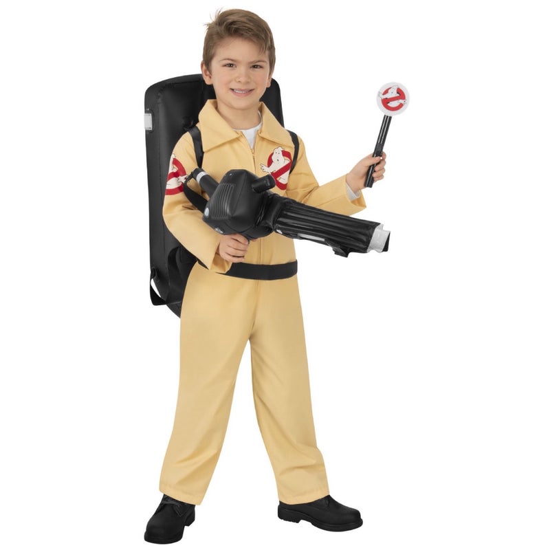 Party City Ghostbusters Halloween Costume with Proton Pack for Adults,  Standard Size, with Jumpsuit and Backpack 
