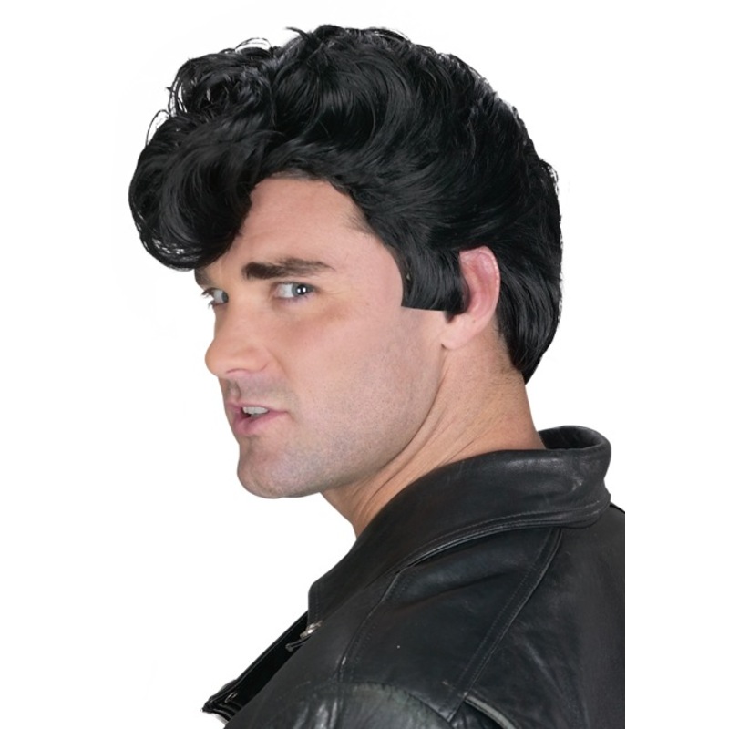 Buy Hobbypos Greaser Danny Elvis Teddy Boy 50s Rock Men Costume Wig