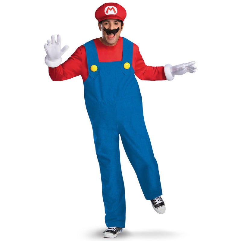 Buy Hobbypos Mario Deluxe Nintendo Super Mario Bros Video Game Teen Boys  Mens Costume - MyDeal