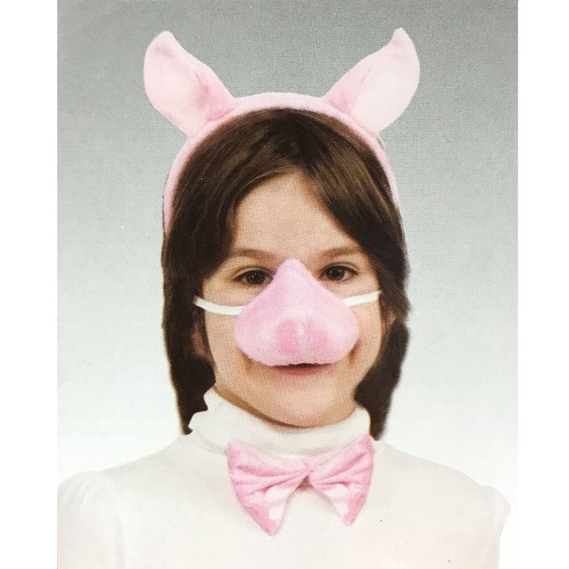 Buy Hobbypos Pig Piggy Animal Set Ear Nose Tail Choker Book Week Girls ...