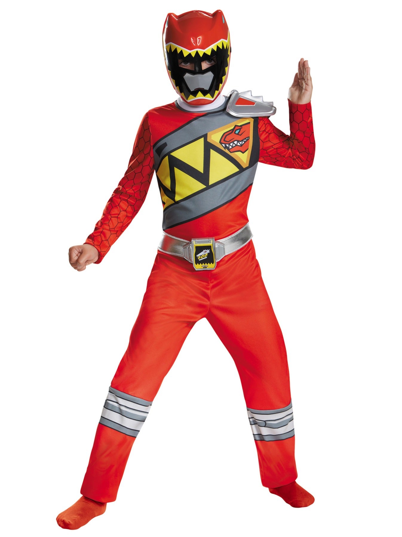 Hobbypos Red Ranger Saban's Power Rangers Dino Charge Superhero Boys Costume